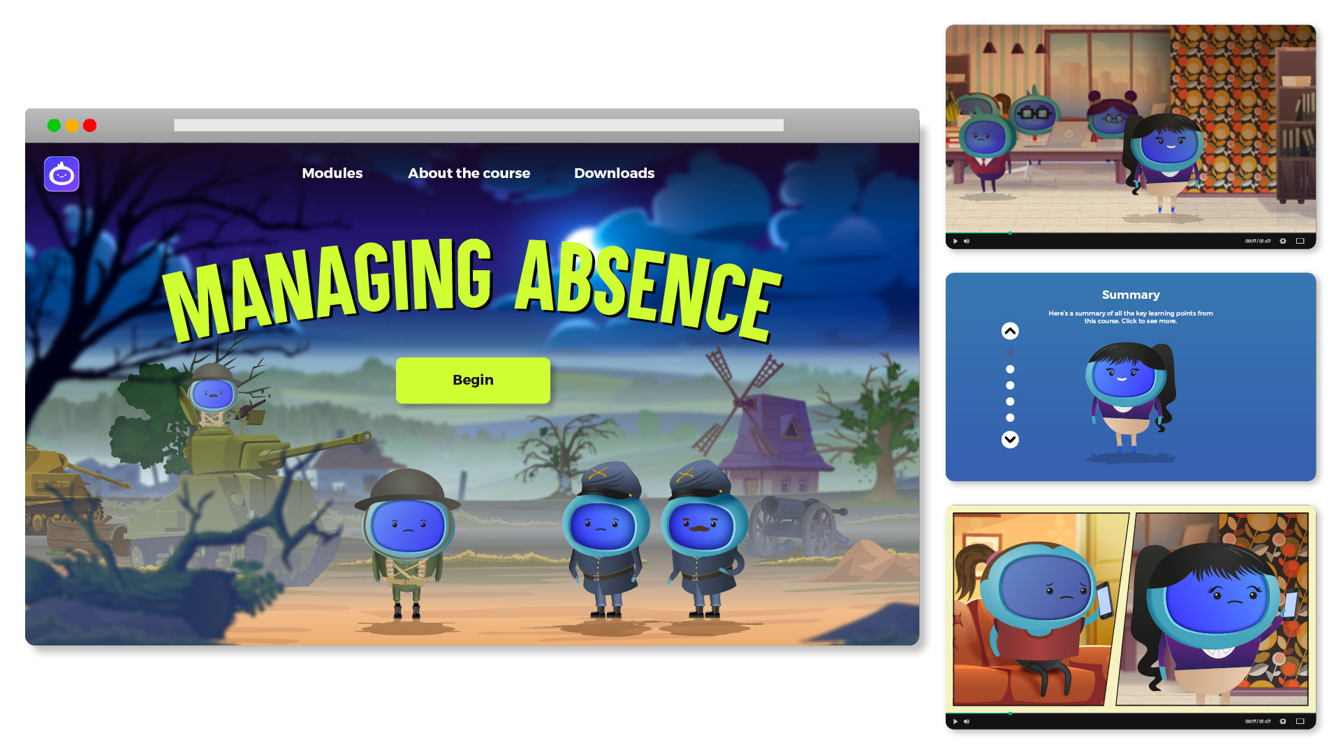 iAM00153 – Managing Absence – Landing Page