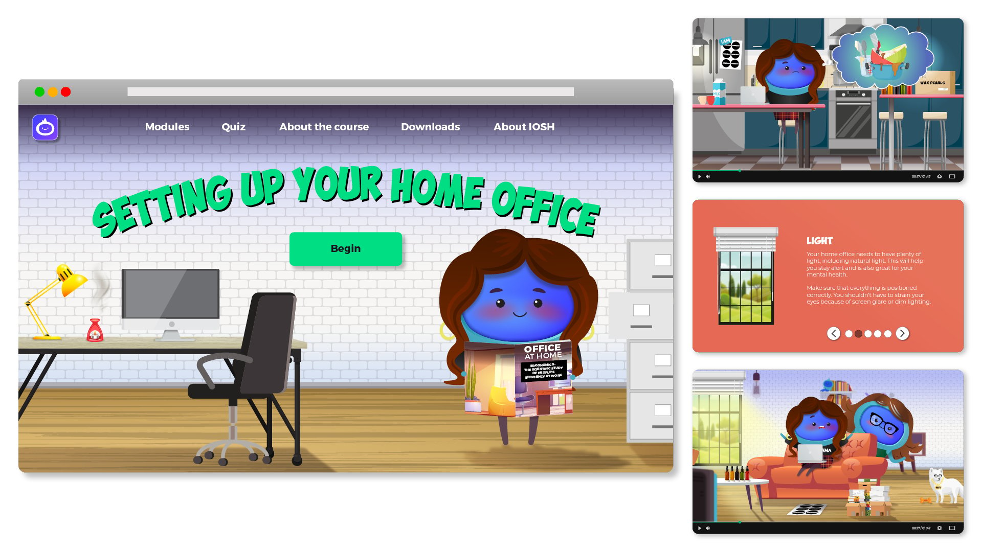 iAM – Setting Up Your Home Office – Landing Page Artwork