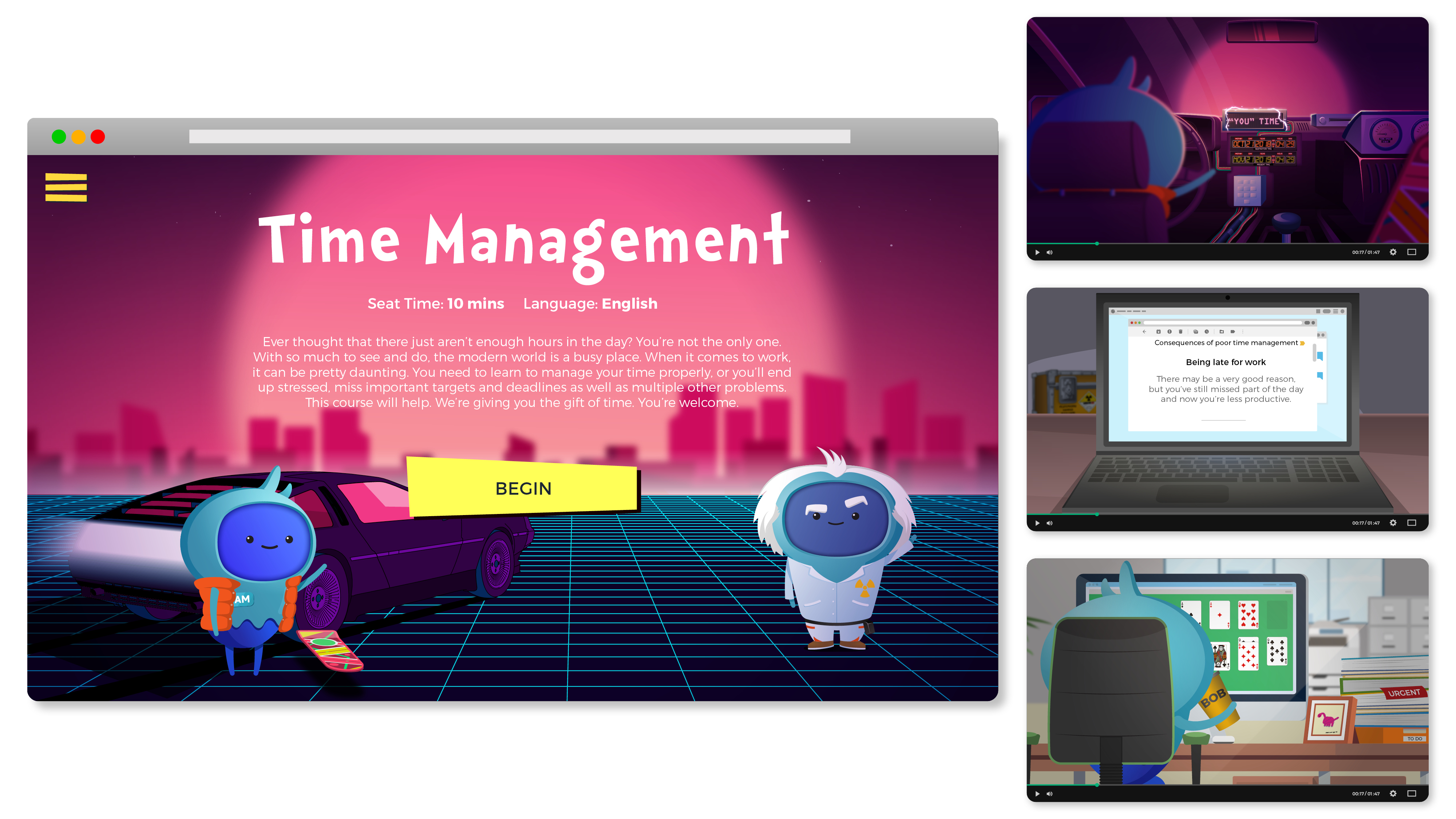 Time Managment Landing Page Images