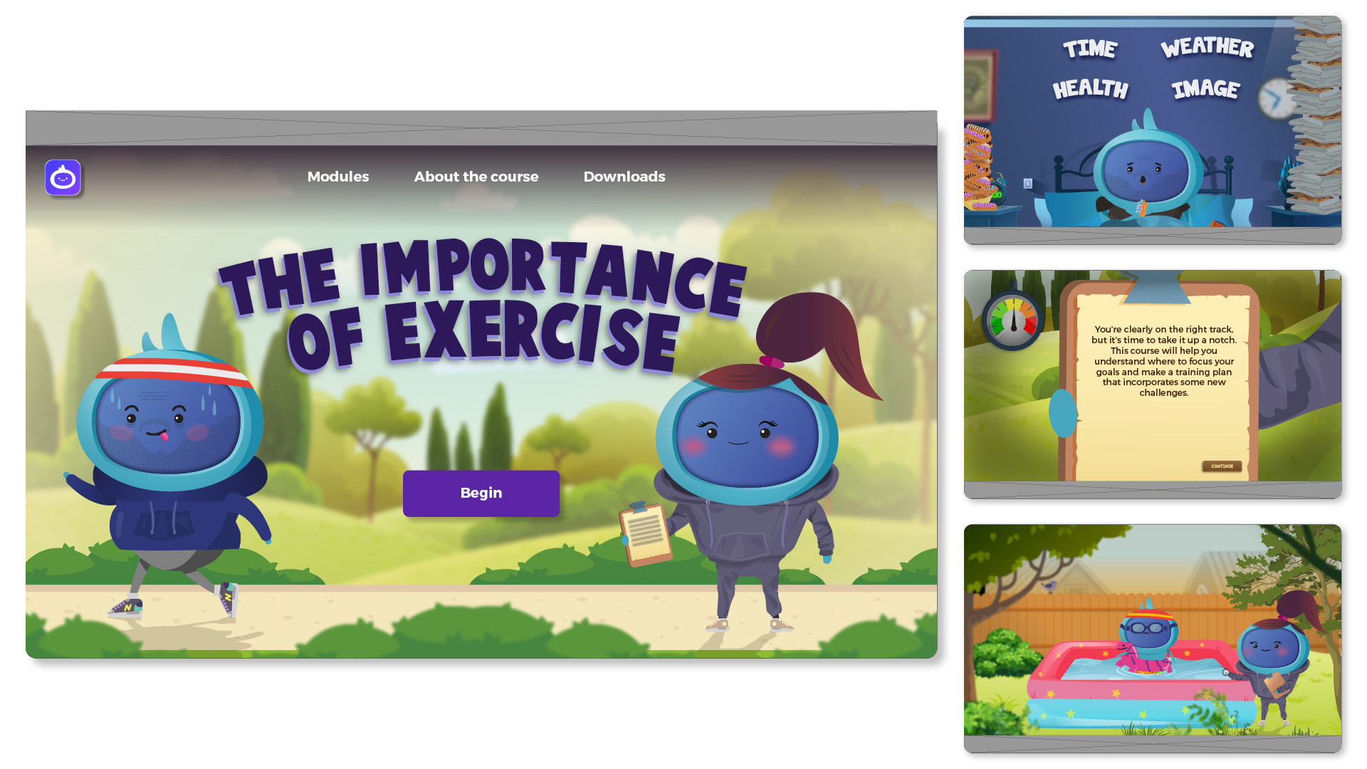 iAM The Importance of Exercise Landing Page Artwork