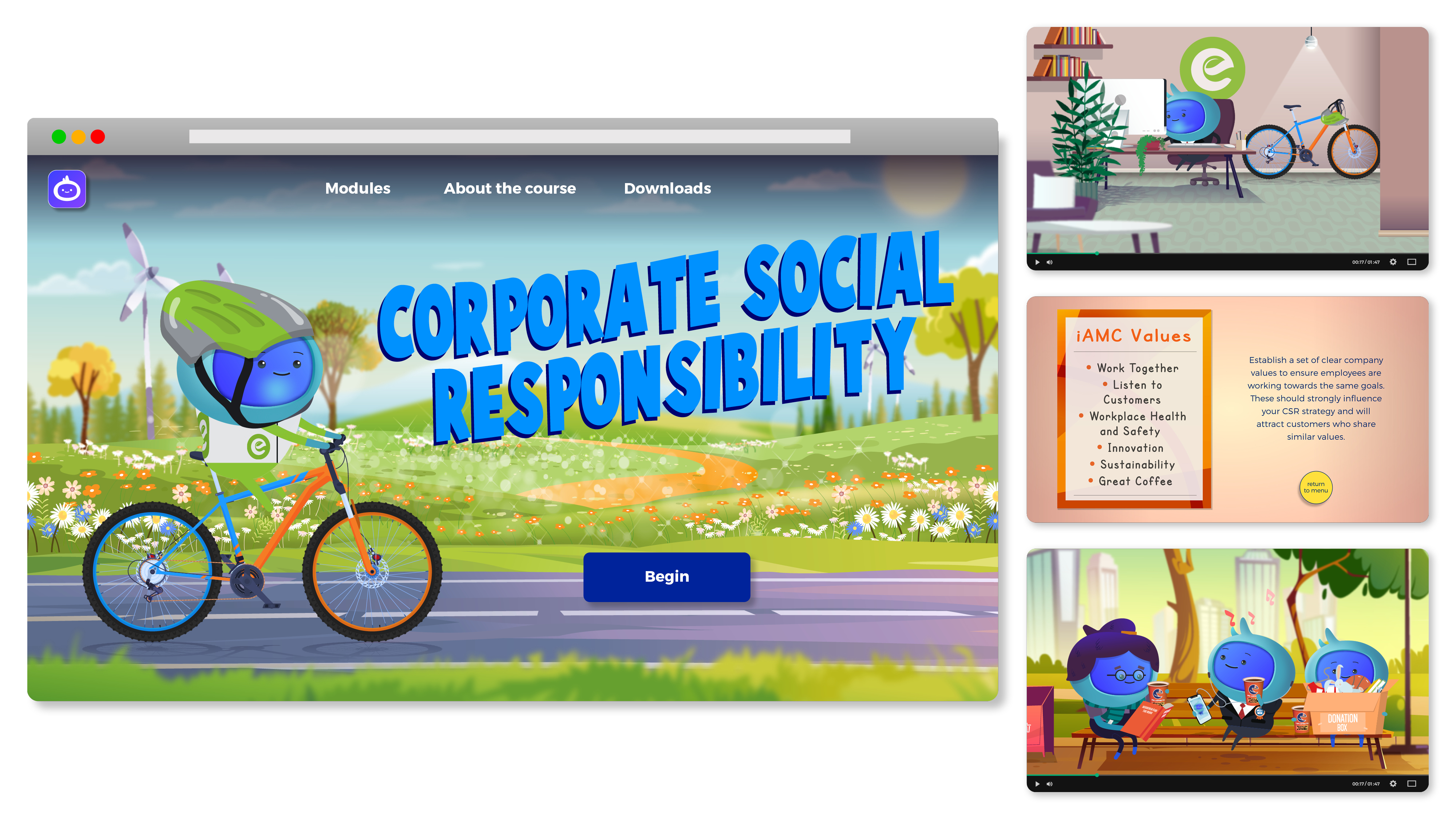 iAM Corporate Social Responsibility Landing Page Artwork