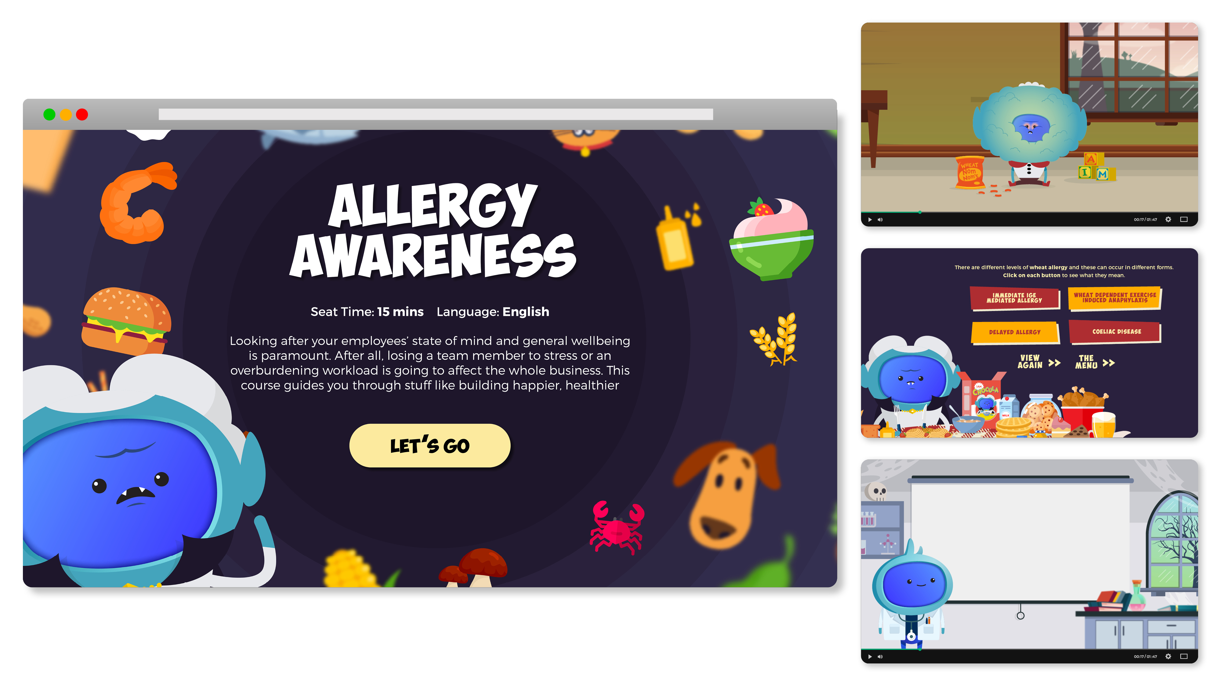 iAM Allergy Awareness Landing Page Artwork