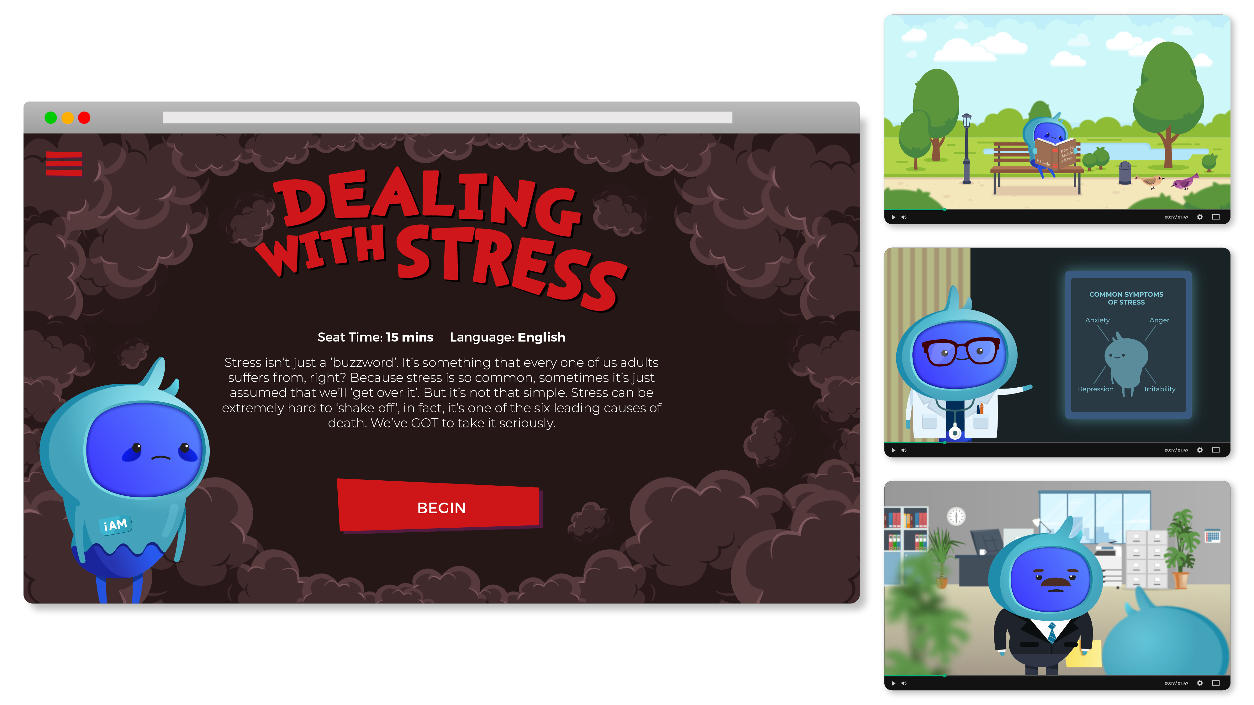 iAM Dealing with Stress Landing Page Artwork Template