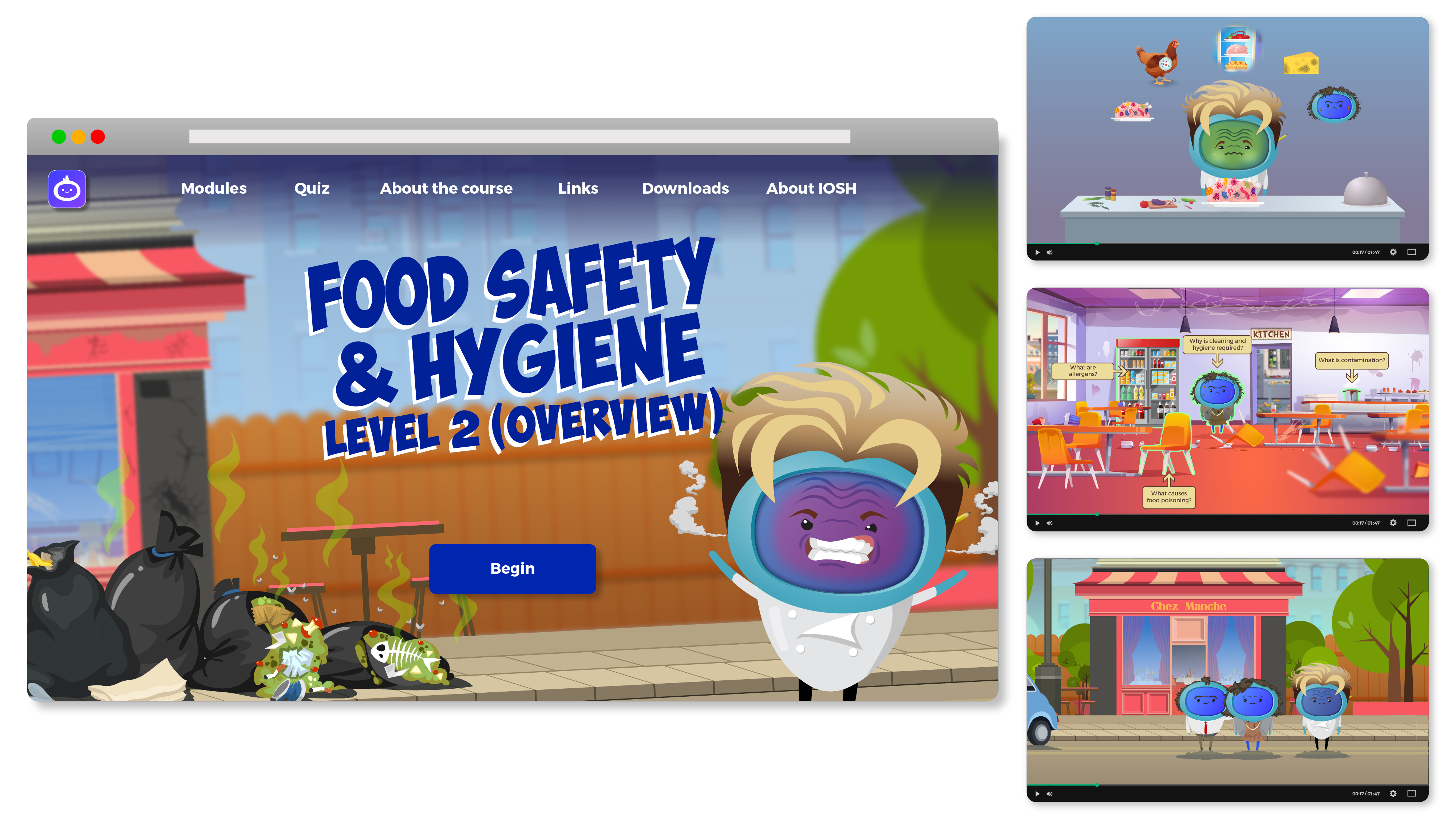 iAM Food Safety & Hygeine Landing Page Artwork