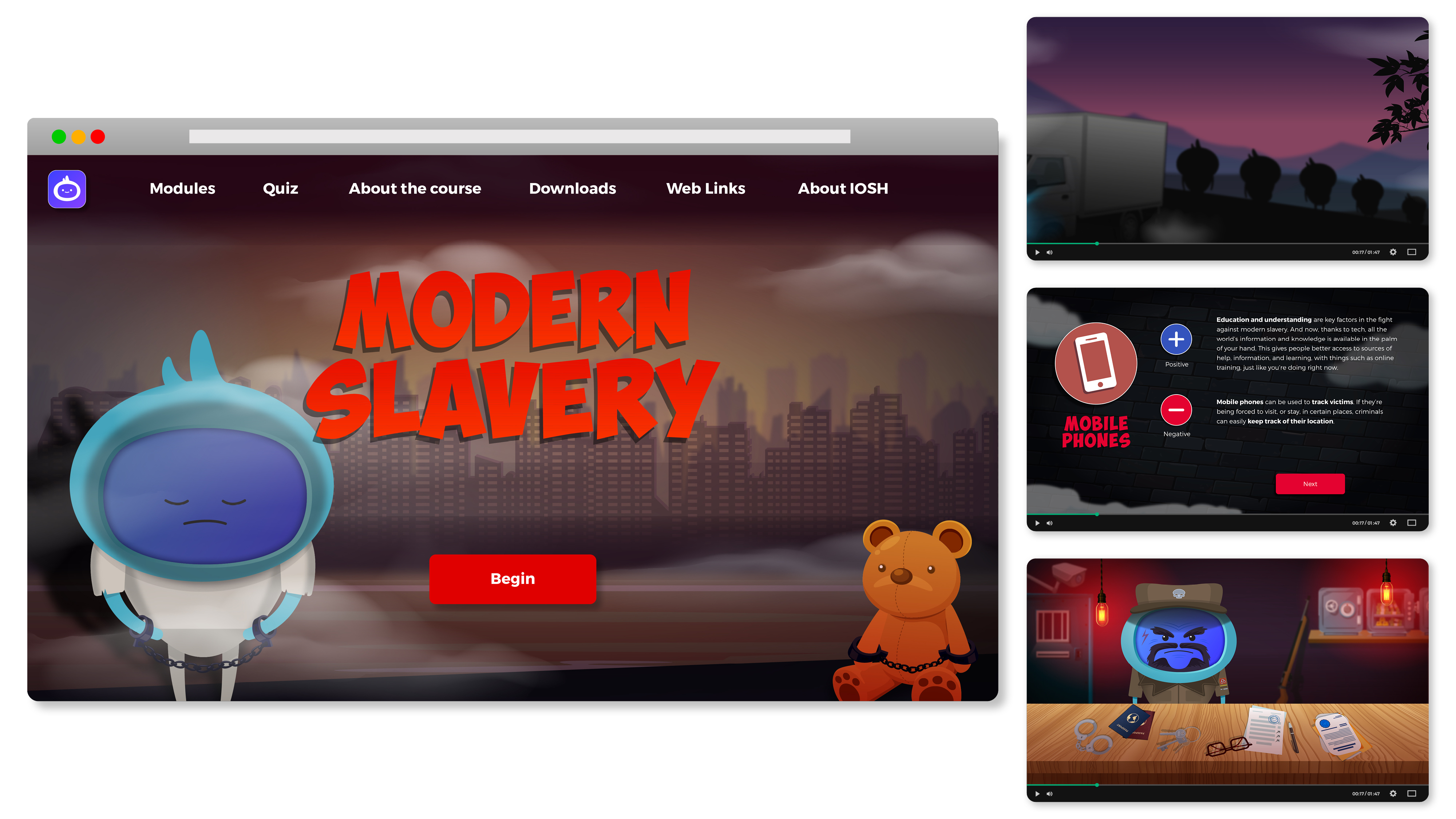 iAM Modern Slavery Landing Page Artwork