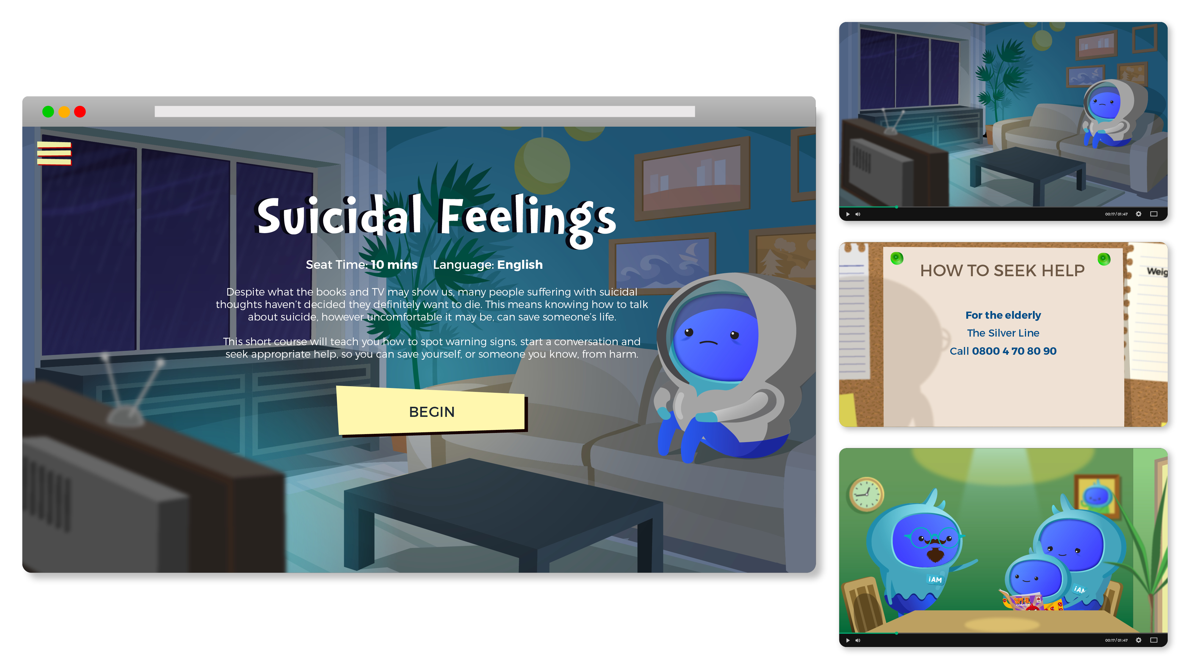 iAM Suicidal Feelings Landing Page Artwork Image