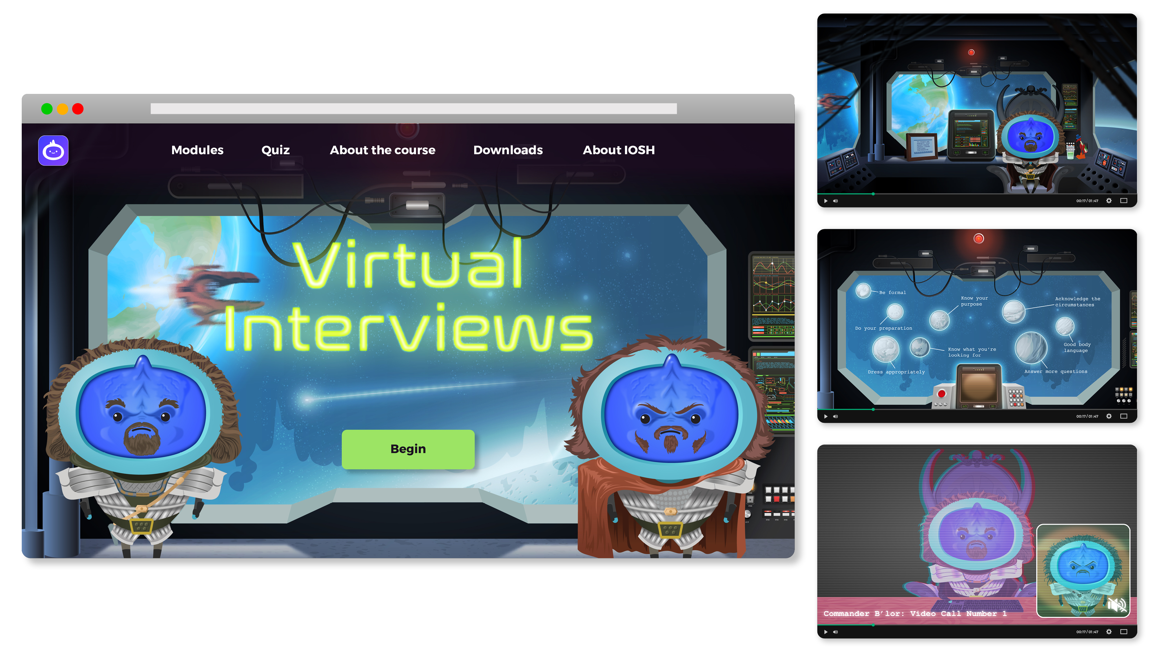 iAM Virtual Interviews Landing Page Artwork