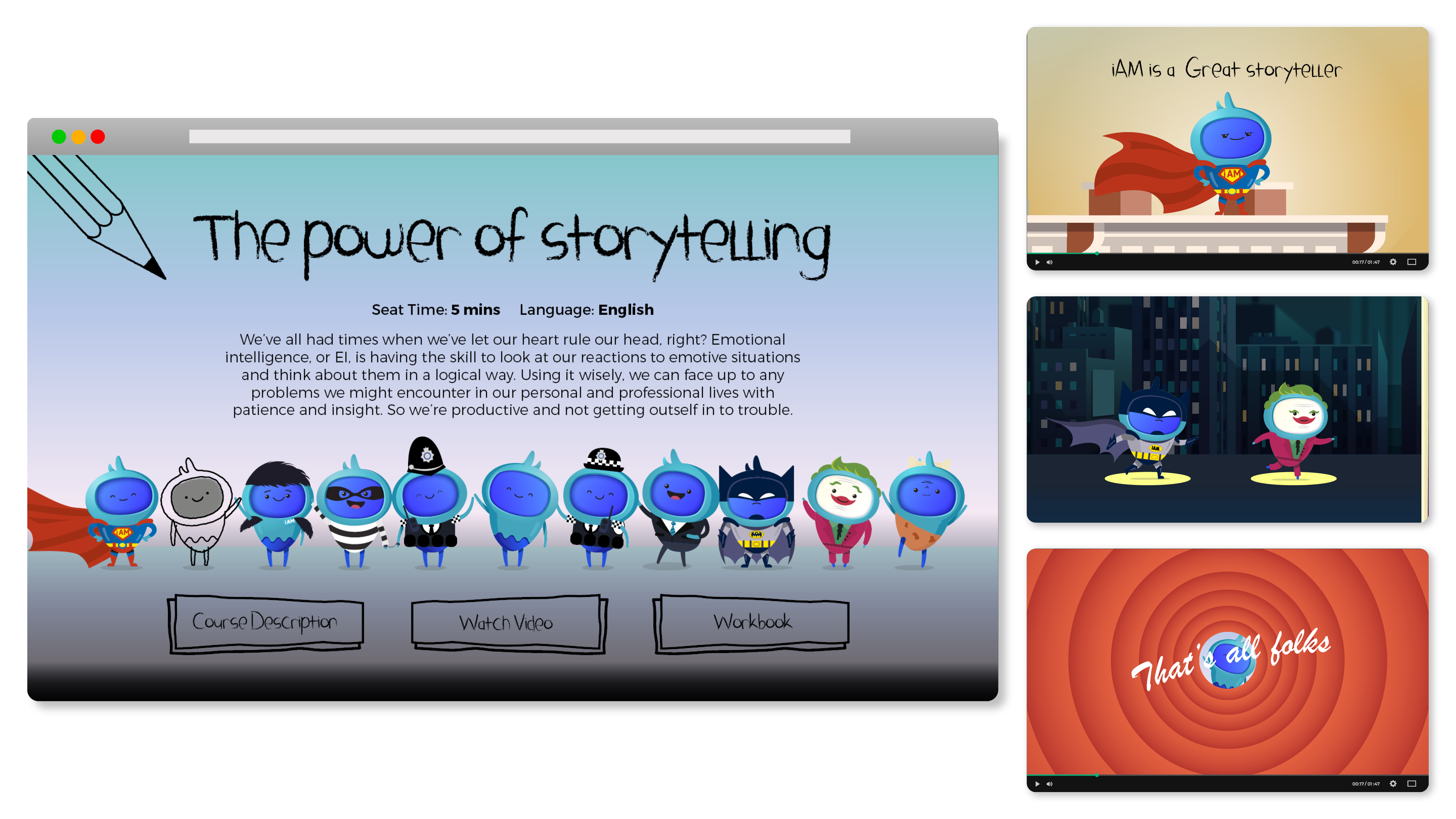 iAM The Power of Storytelling Landing Page Image