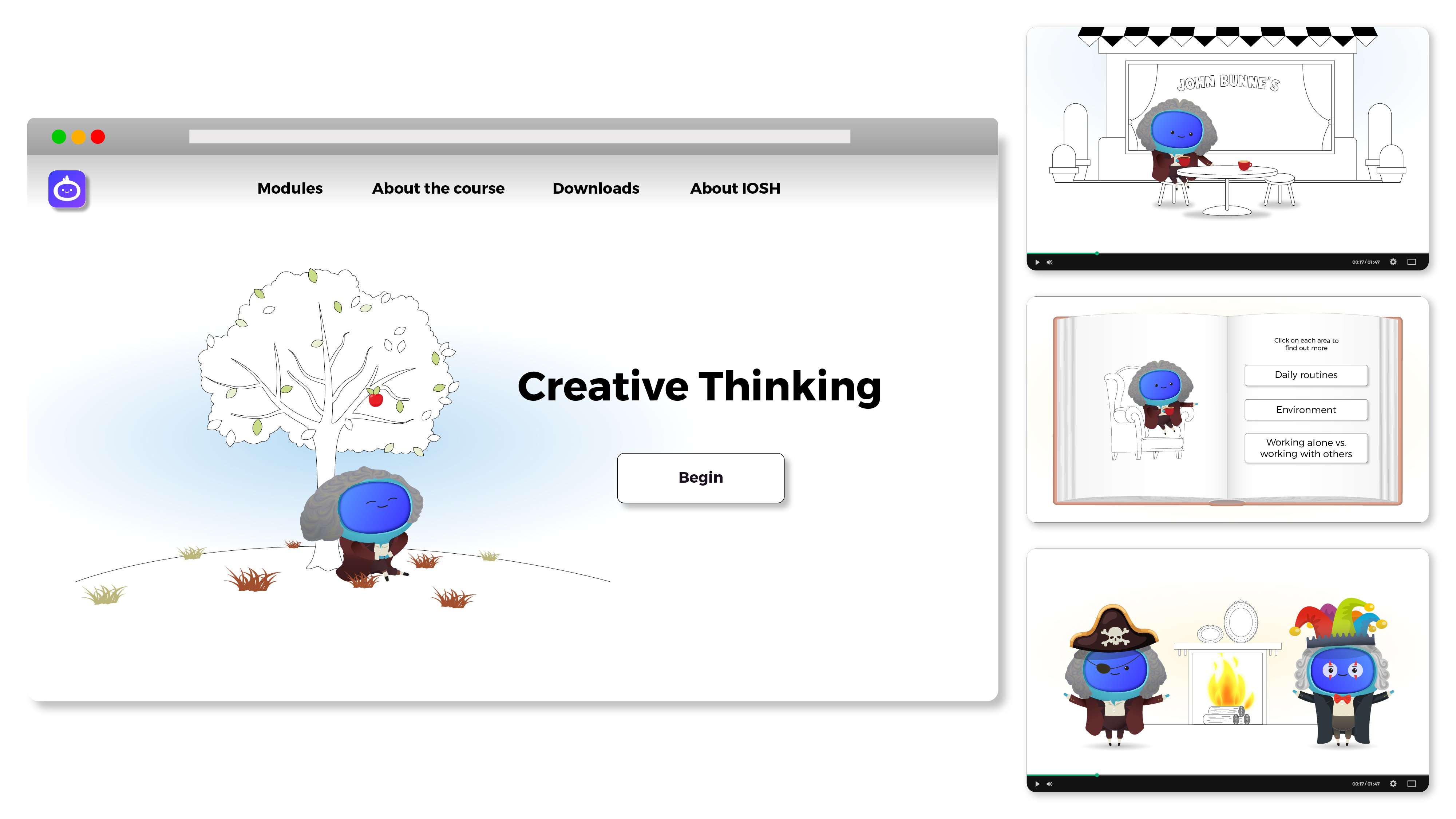 iAM Creative Thinking Landing Page Image