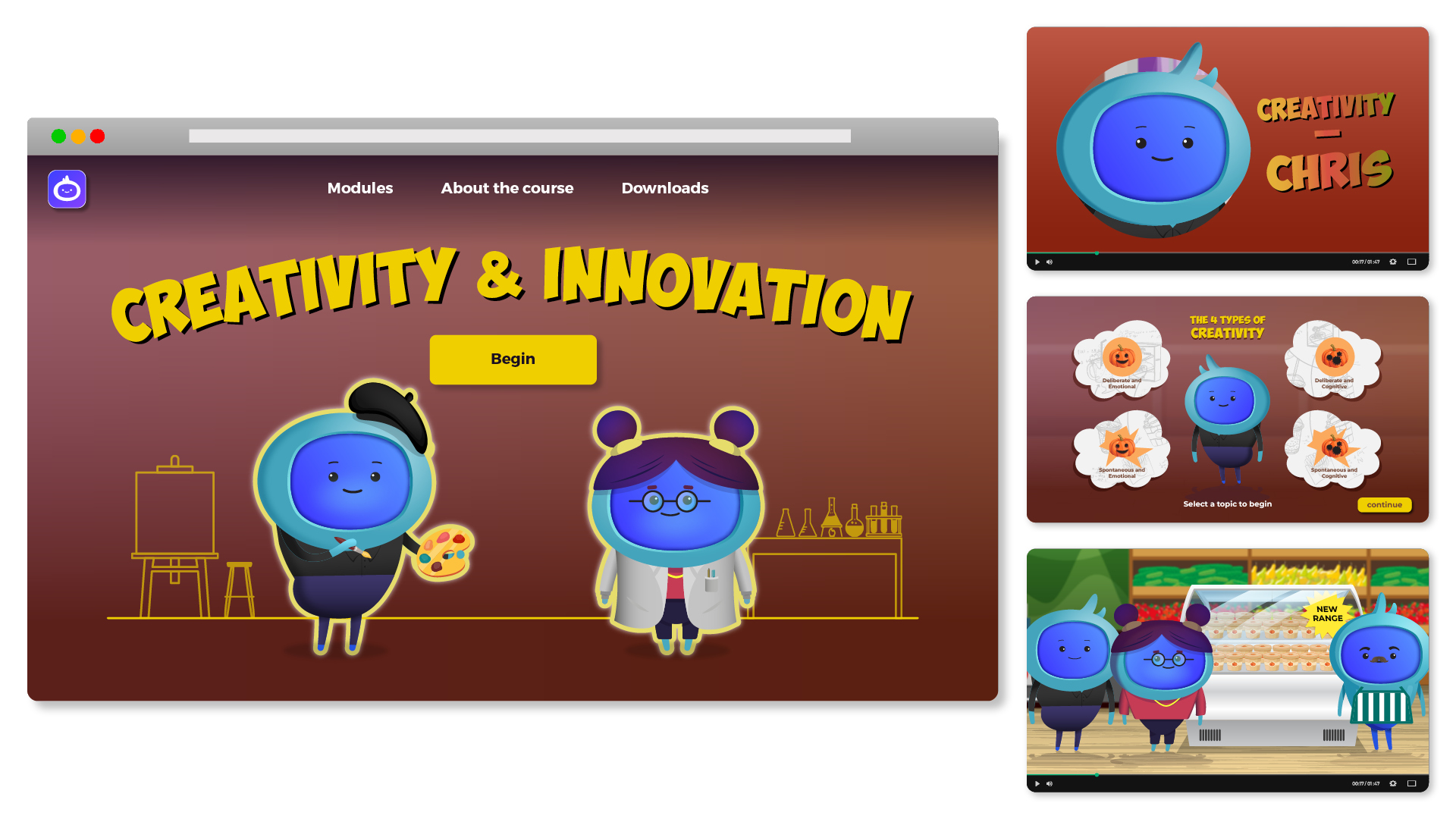 iAM00205 - Creativity & Innovation - Landing Page Artwork