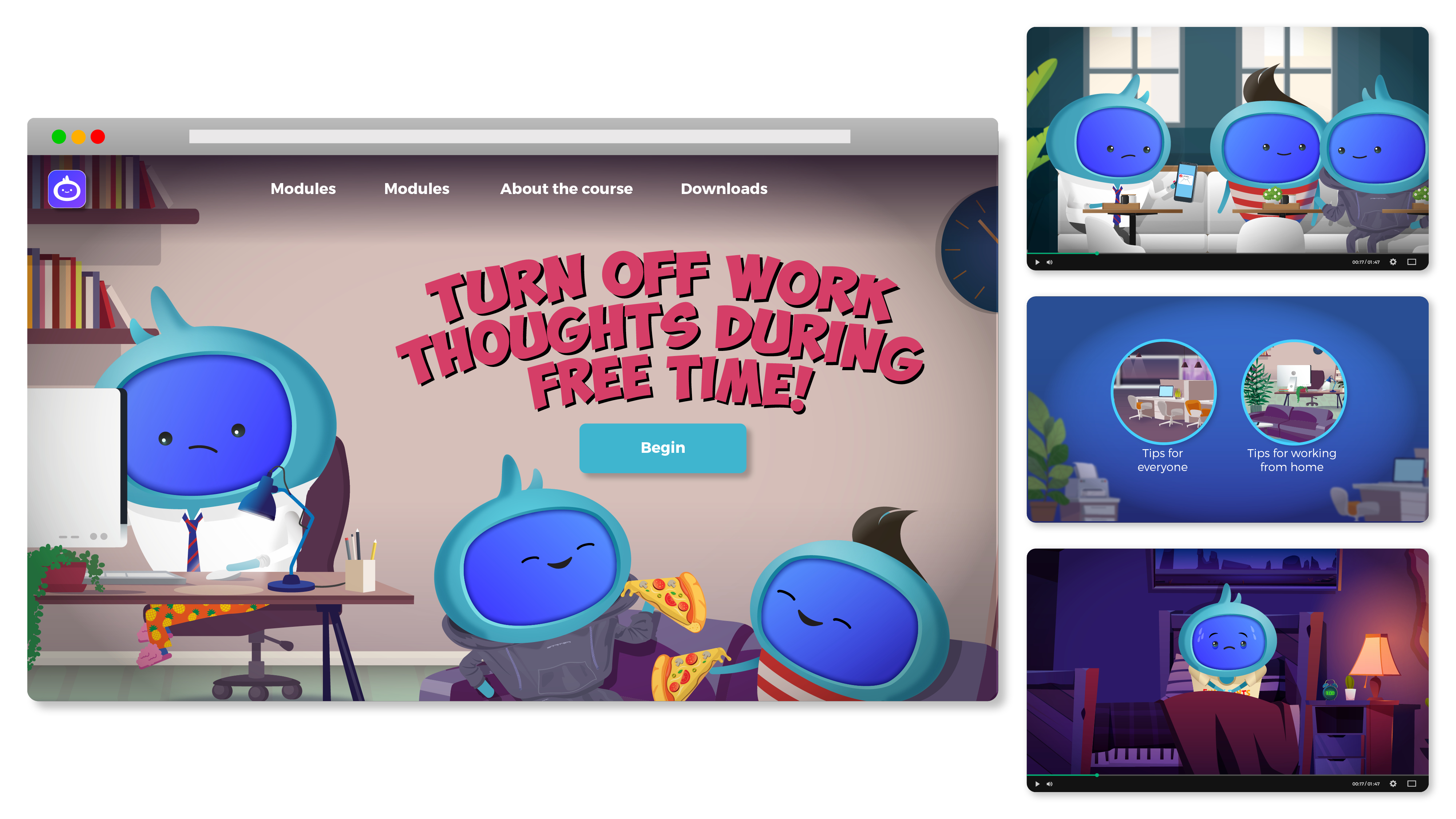 iAM Turn off Work Thoughts during Free Time! Landing Page Artwork Image 2