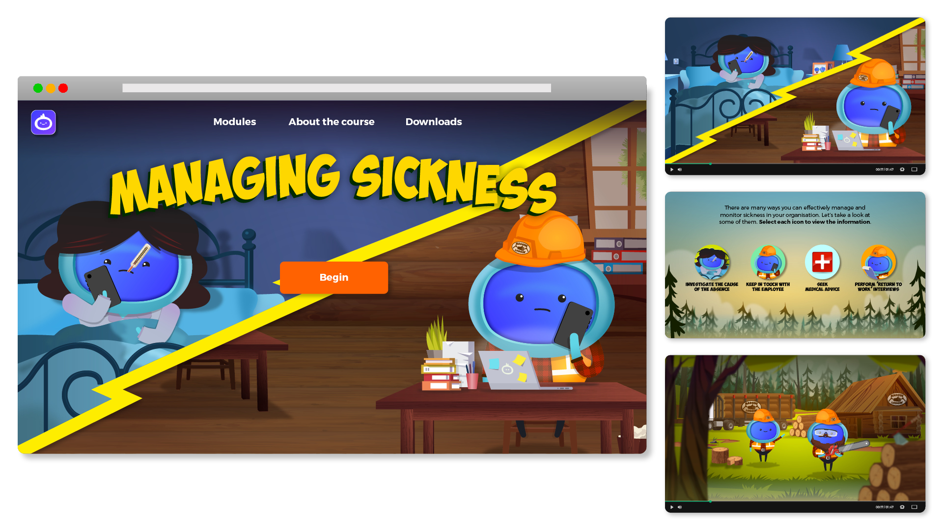 iAM Managing Sickness Landing Page Artwork