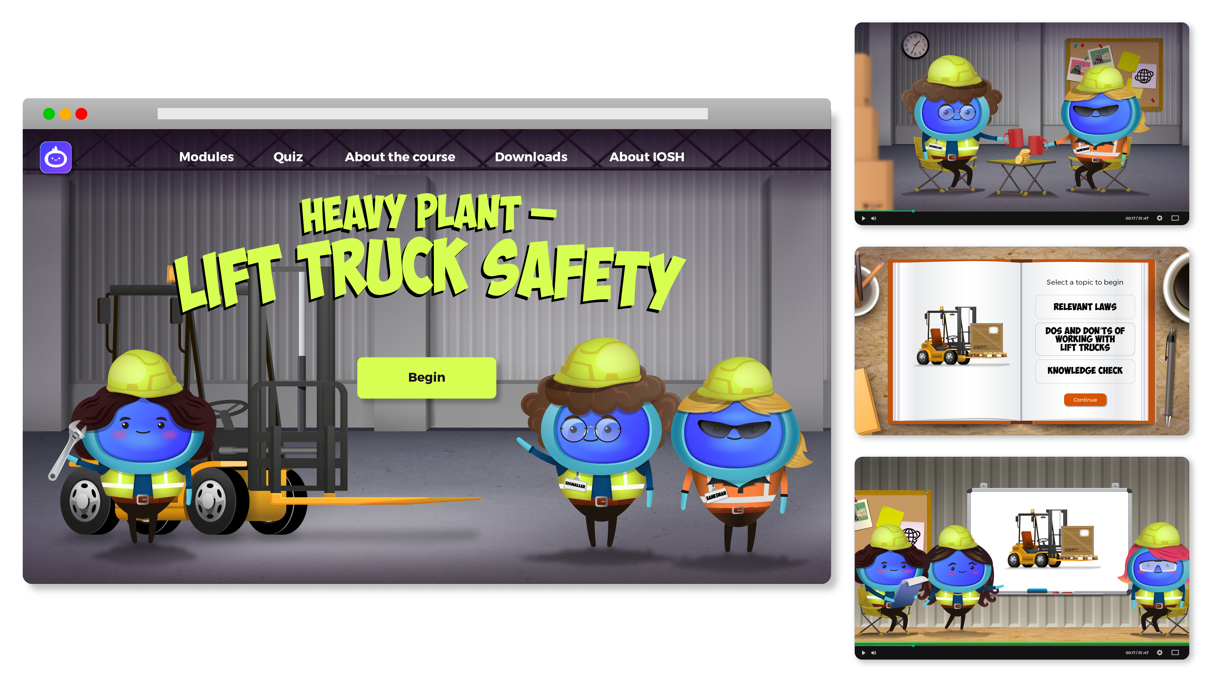 iAM00117 Heavy Plant - Lift Truck Safety Landing Page Artwork